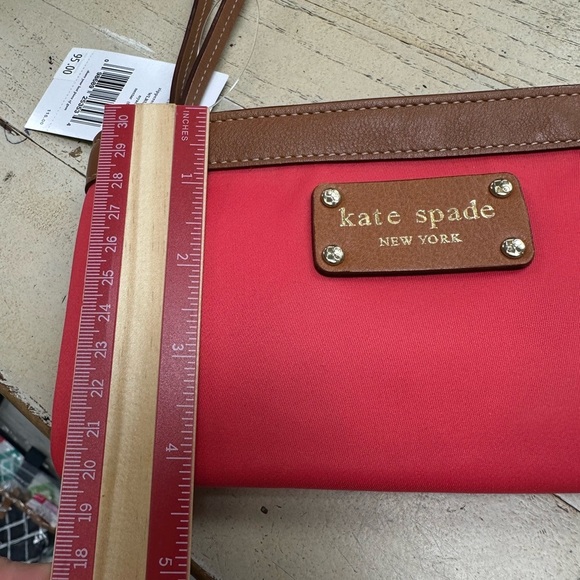 Kate Spade Zippered Chrissy Wristlet – Nectar Pink/Red – NWT - Picture 7 of 7